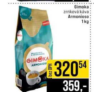 Gimoka zrnková káva Armonioso 1 kg  v akci