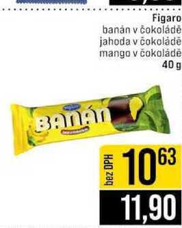 Figaro banán v čokoládě jahoda v čokoládě mango v čokoládě 40 g