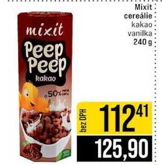 Mixit cereálie kakao vanilka 240g