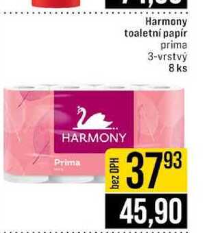 Harmony toaletní papír prima 3-vrstvý 8 ks