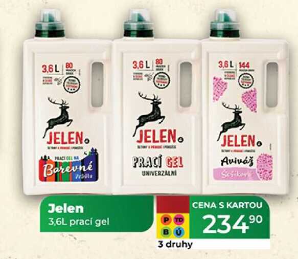 Jelen 3,6L prací gel 