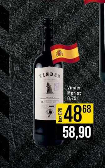 Vinder Merlot 0,75l 
