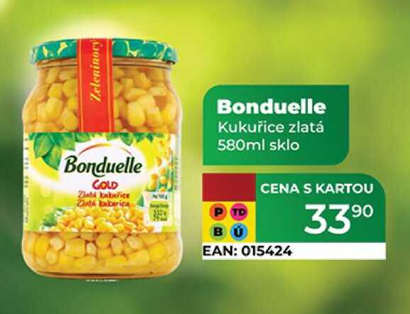 Bonduelle Kukuřice zlatá 580ml sklo 