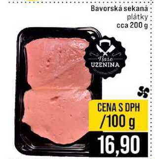 Bavorská sekaná plátky cca 200 g 100g
