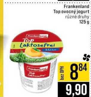 Frankenland Top ovocný jogurt různé druhy 125 g