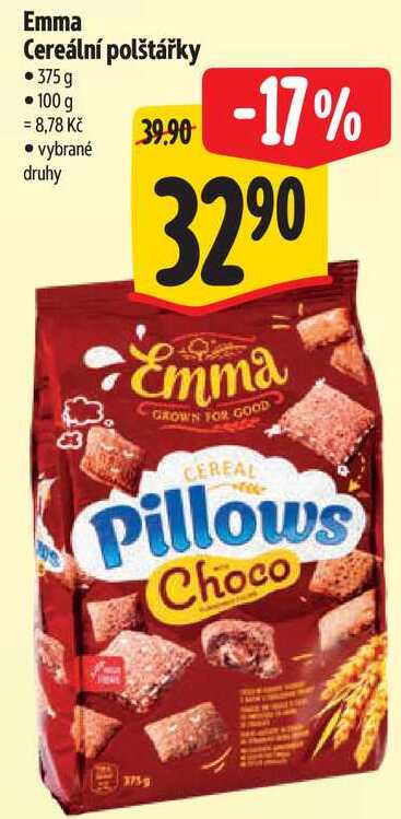 Emma Cereální polštářky, 375 g