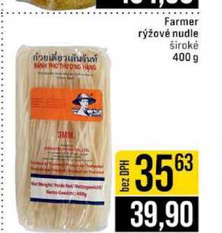 Farmer rýžové nudle široké 400 g