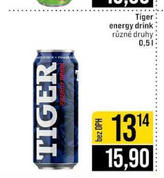 Tiger energy drink různé druhy 0,5l