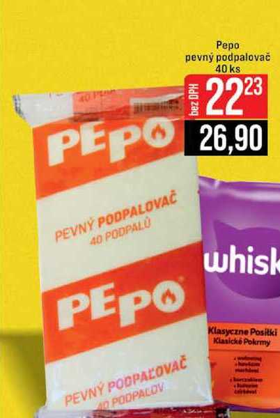 Pepo pevný podpalovač 40 ks 