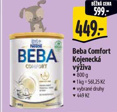 Beba Comfort Kojenecká výživa, 800 g