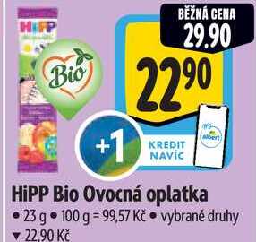 HiPP Bio Ovocná oplatka, 23 g