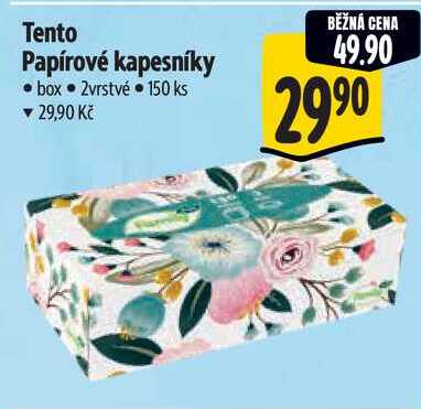 Tento Papírové kapesníky, 150 ks