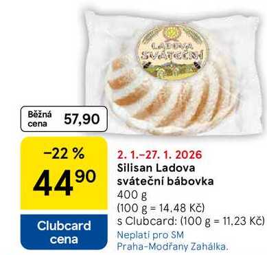 Silisan Ladova sváteční bábovka, 400 g