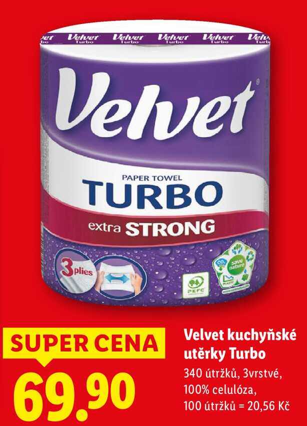 Velvet kuchyňské utěrky Turbo