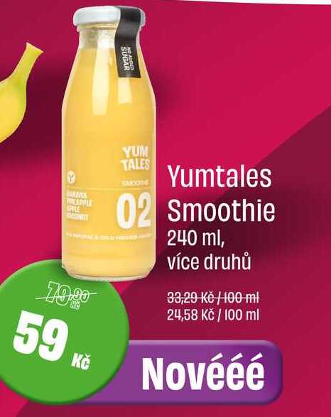 SYumtales Smoothie 240 ml, více druhů 