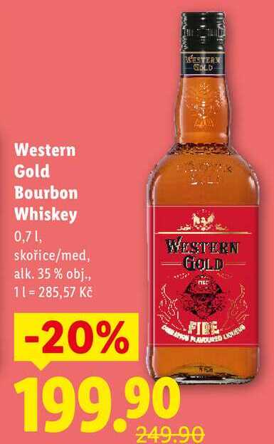 Western Gold Bourbon Whiskey, 0,7 l