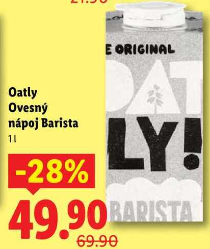 Oatly Ovesný nápoj Barista, 1 l