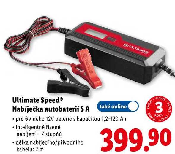 Ultimate Speed Nabíječka autobaterií 5 A 