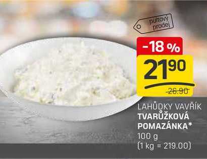 TVARŮŽKOVÁ POMAZÁNKA 100 g 