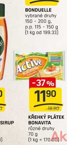 KŘEHKÝ PLÁTEK BONAVITA různé druhy 70 g 