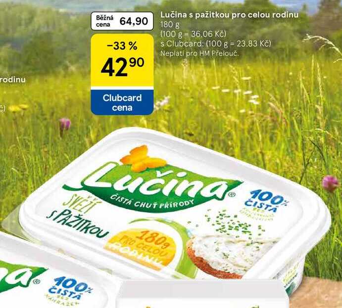 Lučina s pažitkou pro celou rodinu, 180 g 