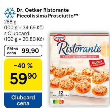 Dr. Oetker Ristorante Piccolissima Prosciutto, 288 g