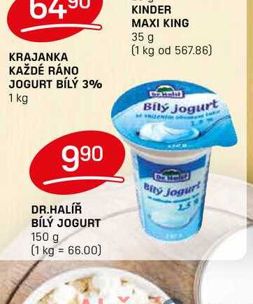 DR.HALÍŘ BÍLÝ JOGURT 150g
