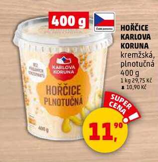 HOŘČICE KARLOVA KARLOVA, 400 g