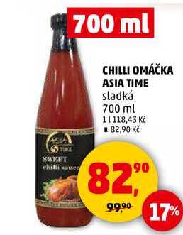 CHILLI OMÁČKA ASIA TIME sladká, 700 ml