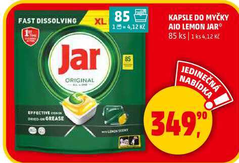 KAPSLE DO MYČKY AIO LEMON JAR, 85 ks 