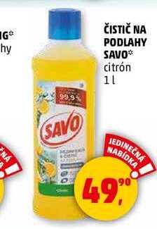 ČISTIČ NA PODLAHY SAVO, 1 l