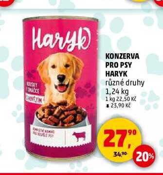KONZERVA PRO PSY HARYK, 1,24 kg