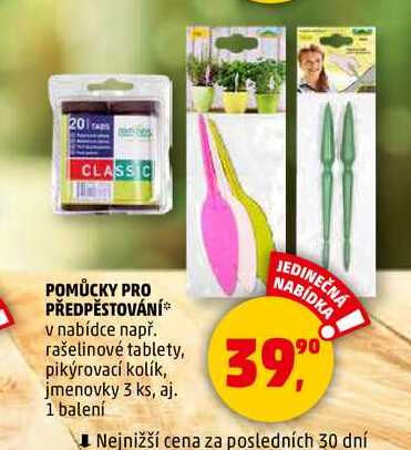 POMŮCKY PRO PŘEDPĚSTOVÁNÍ, 1 balení