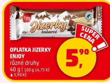 OPLATKA JIZERKY ENJOY, 40 g 
