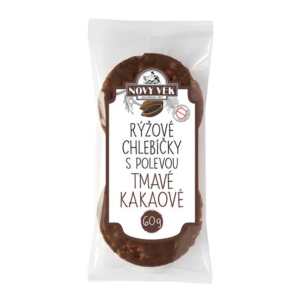 Nový Věk Rýžové chlebíčky tmavé kakaové