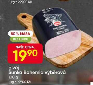 Šunka Bohemia výběrová 100 g