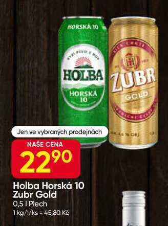 Holba Horská 10° 0,5l Plech 
