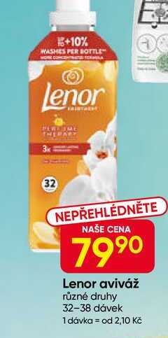 Lenor aviváž různé druhy 32-38 dávek 