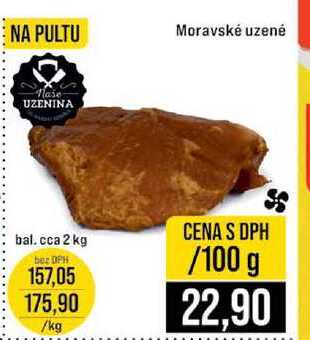 Moravské uzené bal. cca 2 kg 100g