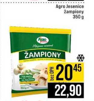 Agro Jesenice žampiony 350 g