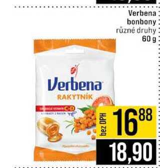 Verbena bonbony rūzné druhy 60 g 