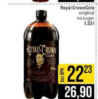 Royal CrownCola original no sugar 1,33l