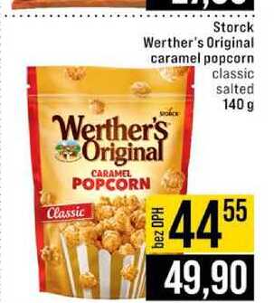 Storck Werther's Original caramel popcorn classic salted 140g 