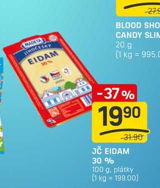 JČ EIDAM 30% 100 g