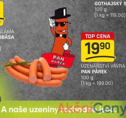 PAN PÁREK 100 g 