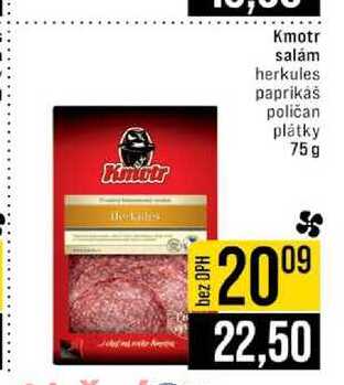 Kmotr salám herkules paprikaš Kmotr poličan plátky 75g