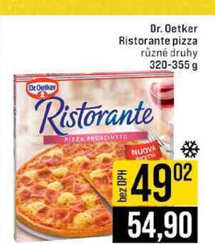 Dr. Oetker Ristorante pizza různé druhy 320-355 g 