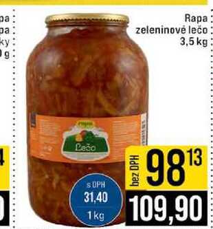 Rapa zeleninové lečo 3,5 kg