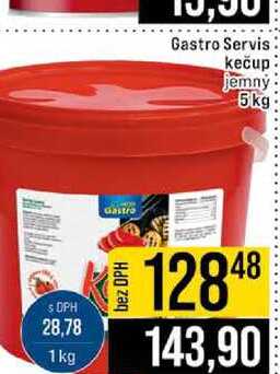 Gastro Servis kečup jemný 5kg