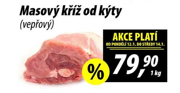 Masový kříž od kýty (vepřový), 1 kg